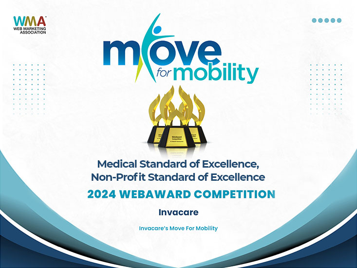 We’re super pleased to announce that our Move for Mobility campaign, held in May earlier this year, has won the Web Marketing Association's 2024 WebAward in two categories; ‘Medical Standard of Excellence’ and ‘Non-Profit Standard of Excellence’.